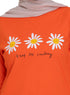 Orange - Design 39 Printed Long - Sleeve - Khotwh